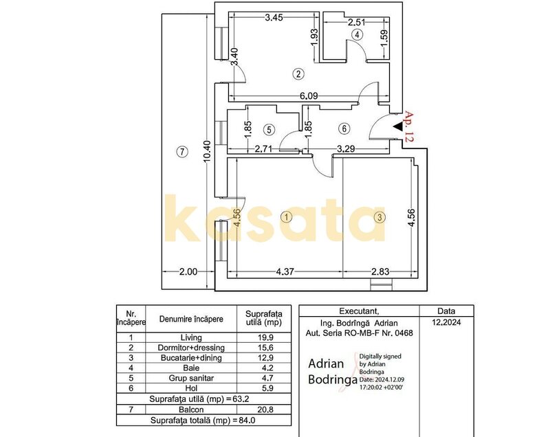 Jolie Village, Iancu Nicolae, 2 camere, 84 mp, parcare, mobilat.